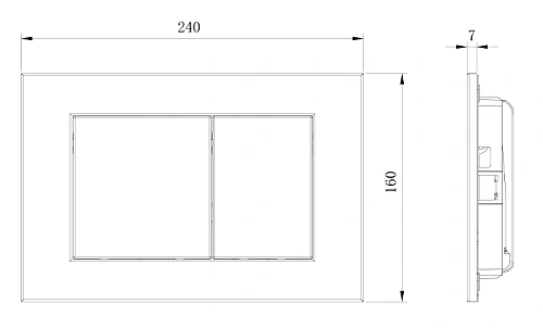 Клавиша смыва Boheme BRONZE NEW 650/2-BR бронза Клавиша смыва Boheme BRONZE NEW 650/2-BR бронза