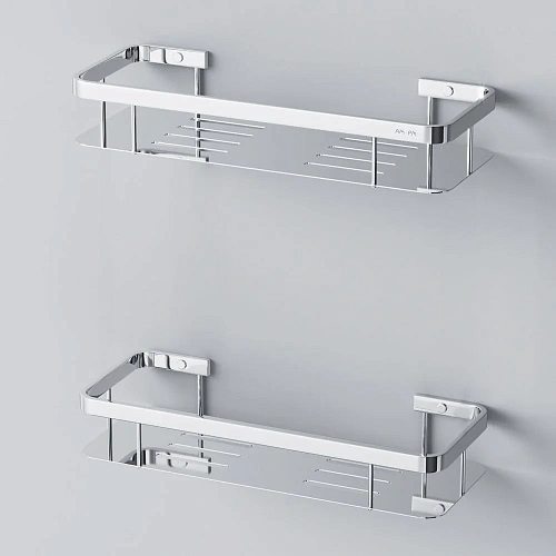 Полка AM.PM Sense L A7453200 прямая, двухъярусная, хром Полка AM.PM Sense L A7453200 прямая, двухъярусная, хром