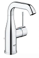 Смеситель для раковины GROHE Essence+ с донным клапаном и средним изливом, хром (23462001) Смеситель для раковины GROHE Essence+ с донным клапаном и средним изливом, хром (23462001)