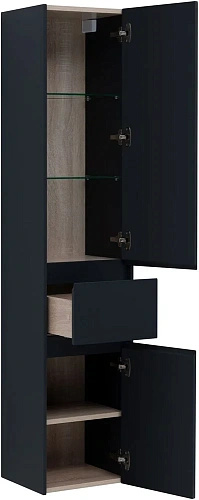 Шкаф-пенал Aquanet Бруклин 35 антрацит матовый 00310138 Шкаф-пенал Aquanet Бруклин 35 антрацит матовый 00310138