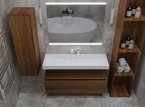 Тумба под раковину Armadi Art FLAT 120см DARK OAK VALLESSI UNO-S 897-120-D Тумба под раковину Armadi Art FLAT 120см DARK OAK VALLESSI UNO-S 897-120-D