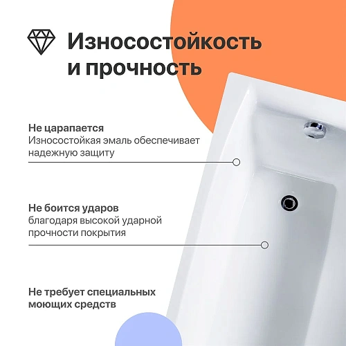 Ванна чугунная DIWO Архангельск 150x70 566199 Ванна чугунная DIWO Архангельск 150x70 566199