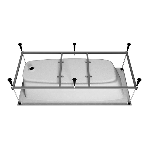 Акриловая ванна Vincea VBT-2S180-FR с каркасом 1800x800x430, пристенная, белая Акриловая ванна Vincea VBT-2S180-FR с каркасом 1800x800x430, пристенная, белая