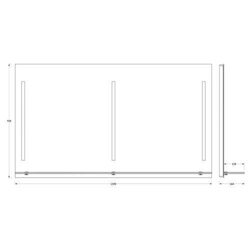 Зеркало Evoform Ledline-S BY 2169 130х75 см Зеркало Evoform Ledline-S BY 2169 130х75 см