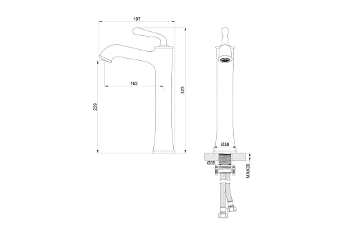 Смеситель для раковины Wonzon & Woghand темный графит (WW-88239008-BGM) Смеситель для раковины Wonzon & Woghand темный графит (WW-88239008-BGM)