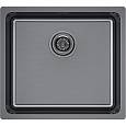 Кухонная мойка Paulmark YUNI 49 UN YU49-GM, вороненая сталь, 490х440мм Кухонная мойка Paulmark YUNI 49 UN YU49-GM, вороненая сталь, 490х440мм