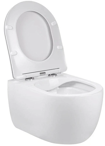 Унитаз подвесной Vincea Evo VT1-34S белый, ультратонкое сиденье soft-close Унитаз подвесной Vincea Evo VT1-34S белый, ультратонкое сиденье soft-close