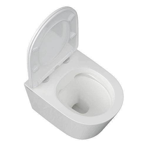 Унитаз подвесной BERGES VITA Rimless 49 см, сиденье дюропласт, микролифт, быстросьем 082255 Унитаз подвесной BERGES VITA Rimless 49 см, сиденье дюропласт, микролифт, быстросьем 082255