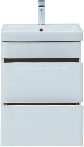 Тумба под раковину Aquanet София 50 белый глянец (2 ящика) 00274171 Тумба под раковину Aquanet София 50 белый глянец (2 ящика) 00274171