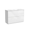 Картинка анонса товара «тумба под раковину sancos libra floor lb120f-1w напольная, 1190х450х840 белый глянец»