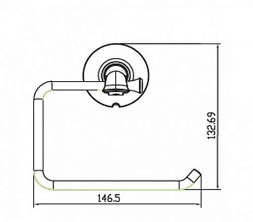 Держатель туалетной бумаги Kaiser KH-4000 Держатель туалетной бумаги Kaiser KH-4000