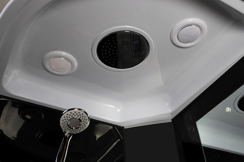 Душевая кабина Niagara Classic NG-6508-14 (900х900х2150) высокий поддон (40см) стекло тонированное алюминиевый черный 65081434 Душевая кабина Niagara Classic NG-6508-14 (900х900х2150) высокий поддон (40см) стекло тонированное алюминиевый черный 65081434