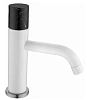 Смеситель для раковины Boheme STICK WHITE MRAMOR BLACK 121-W-MR-BLACK