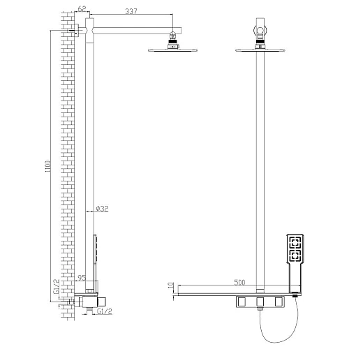 Душевая система Lemark Tropic (LM7001C) Душевая система Lemark Tropic (LM7001C)
