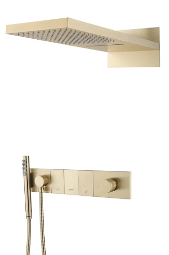 Душевая система Boheme ZODIAC MATT GOLD встраиваемая 132-MG Душевая система Boheme ZODIAC MATT GOLD встраиваемая 132-MG