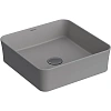 Раковина BERGES Ego SL накладная, 38x38 см, матовый серый 181060 Раковина BERGES Ego SL накладная, 38x38 см, матовый серый 181060