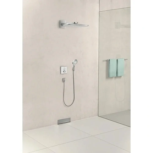 Смеситель для душа hansgrohe ShowerSelect Glass для двух потребителей, термостатический 15738400. Смеситель для душа hansgrohe ShowerSelect Glass для двух потребителей, термостатический 15738400.