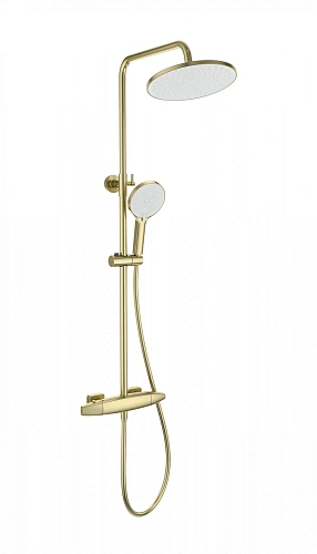 Душевая система Wonzon & Woghand с термостатом, брашированное золото (WW-B3035-A1-BG) Душевая система Wonzon & Woghand с термостатом, брашированное золото (WW-B3035-A1-BG)