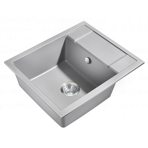 Кухонная мойка Milacio Navarra 60 Cuarzo (MC.77073), серый металлик Кухонная мойка Milacio Navarra 60 Cuarzo (MC.77073), серый металлик