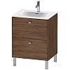 Картинка анонса товара «тумба под раковину duravit brioso br451001021 напольная 62 см орех темный»