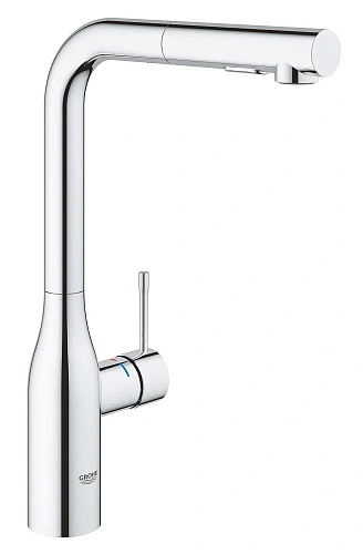 Смеситель для кухни GROHE Accent с выдвижным L-образным изливом с аэратором, хром (30432000) Смеситель для кухни GROHE Accent с выдвижным L-образным изливом с аэратором, хром (30432000)