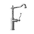 Смеситель для кухни Paini Duomo 88CR572LLKM высокий Смеситель для кухни Paini Duomo 88CR572LLKM высокий