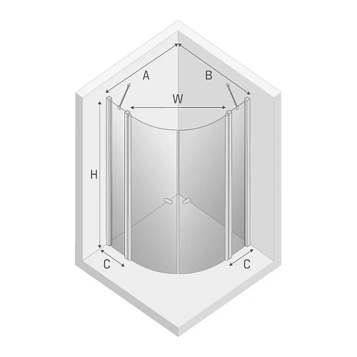 Душевой уголок NEW TRENDY NEW SOLEO BLACK 90x90x195 K-0539 (черный) Душевой уголок NEW TRENDY NEW SOLEO BLACK 90x90x195 K-0539 (черный)