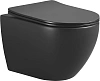 Унитаз подвесной Boheme NERO 961 с крышкой ультра слим и микролифтом Унитаз подвесной Boheme NERO 961 с крышкой ультра слим и микролифтом
