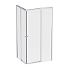 Картинка анонса товара «душевой уголок am.pm x-joy w94g-403-100280-mт1к 100x80 хром матовый, стекло прозрачное»