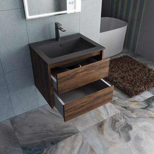 Тумба под раковину Vincea Gio 600 VMC-2G600CO подвесная, C.Oak Тумба под раковину Vincea Gio 600 VMC-2G600CO подвесная, C.Oak