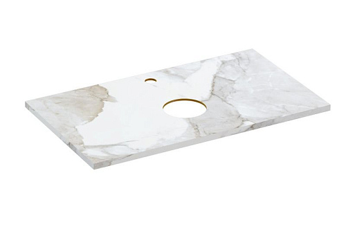 Столешница Cersanit STONE (A63855) из керамогранита Life 80x45x2 белый сатиновый 63855 Столешница Cersanit STONE (A63855) из керамогранита Life 80x45x2 белый сатиновый 63855