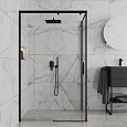 Душевой уголок Paini Dax 84YO12080 120х80 см прямоугольное, раздвижное, универсальное, черный Душевой уголок Paini Dax 84YO12080 120х80 см прямоугольное, раздвижное, универсальное, черный