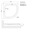 Душевой поддон Niagara Nova NG-80-80 RUS (80x80x17) полукруг 80801RUS Душевой поддон Niagara Nova NG-80-80 RUS (80x80x17) полукруг 80801RUS