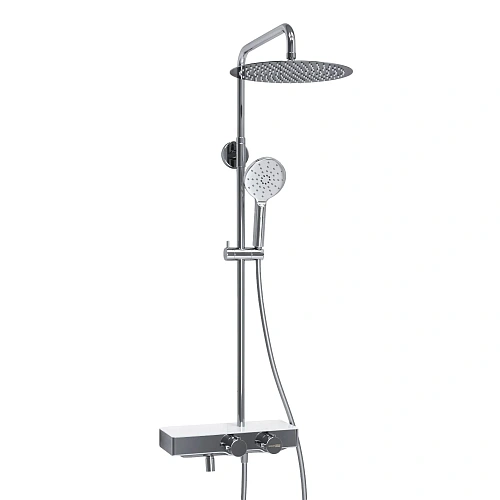 Душевая система WasserKRAFT A113.116.127.CH Thermo с термостатом хром Душевая система WasserKRAFT A113.116.127.CH Thermo с термостатом хром