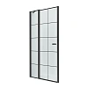 Душевая дверь NEW TRENDY NEW SOLEO BLACK одинарные 90x195 D-0279A (черный)