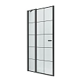 Душевая дверь NEW TRENDY NEW SOLEO BLACK одинарные 90x195 D-0279A (черный) Душевая дверь NEW TRENDY NEW SOLEO BLACK одинарные 90x195 D-0279A (черный)