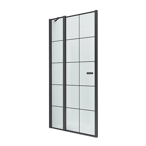 Душевая дверь NEW TRENDY NEW SOLEO BLACK одинарные 90x195 D-0279A (черный) Душевая дверь NEW TRENDY NEW SOLEO BLACK одинарные 90x195 D-0279A (черный)