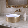 Раковина GROSSMAN Color GR-5010GW (355x355x115) золото белая внутри Раковина GROSSMAN Color GR-5010GW (355x355x115) золото белая внутри