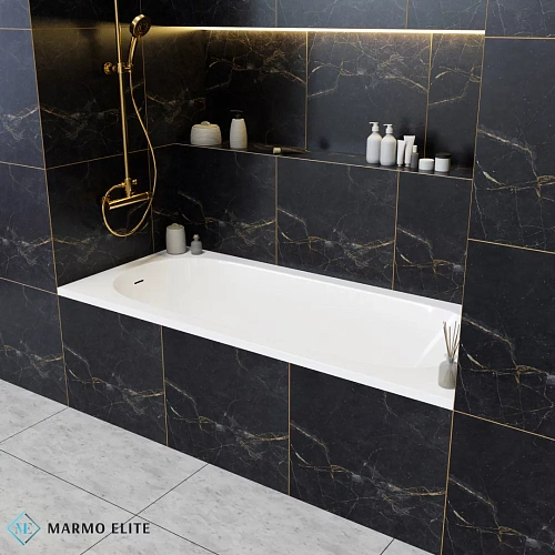 Ванна из искусственного камня Marmo-Elite Асти PW-180-80-2 1800x800 щелевой перелив, глянцевая Ванна из искусственного камня Marmo-Elite Асти PW-180-80-2 1800x800 щелевой перелив, глянцевая