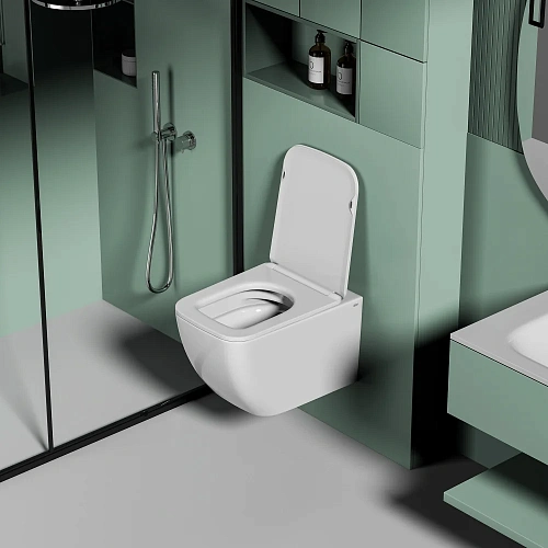 Унитаз подвесной ABBER Ultra AC1303 белый с ультратонким ободком Унитаз подвесной ABBER Ultra AC1303 белый с ультратонким ободком