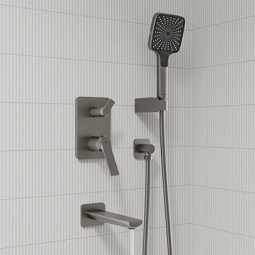 Душевая система IDDIS Parker (PARGM03i68) матовый графит встраиваемая Душевая система IDDIS Parker (PARGM03i68) матовый графит встраиваемая