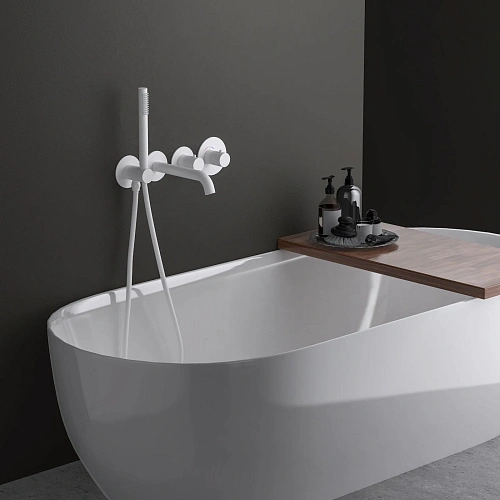 Смеситель для ванны Timo Saona 2324/16YSM встраиваемый с термостатом белый матовый Смеситель для ванны Timo Saona 2324/16YSM встраиваемый с термостатом белый матовый