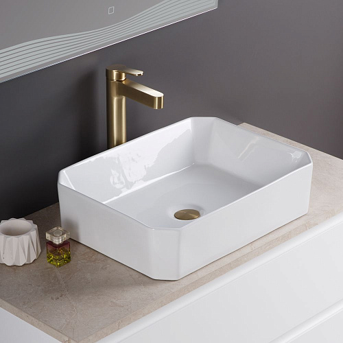 Раковина BelBagno BB1386 490x380 белый Раковина BelBagno BB1386 490x380 белый