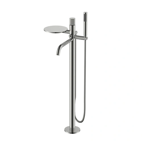 Смеситель для ванны Boheme STICK напольный NIKEL BRUSH LINEA 129-NB.3 Смеситель для ванны Boheme STICK напольный NIKEL BRUSH LINEA 129-NB.3