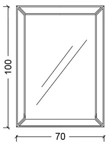 Зеркало Armadi Art VOGUE 529/1 70x100, зеркальная рама Зеркало Armadi Art VOGUE 529/1 70x100, зеркальная рама