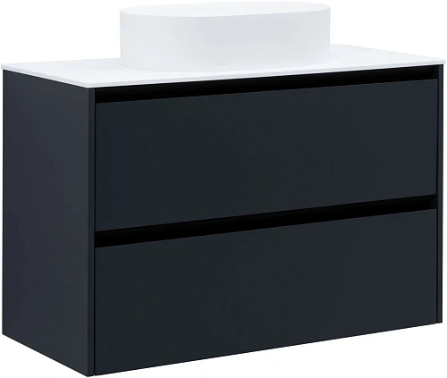 Тумба под раковину Allen Brau Activity 100 1.34006.AM антрацит матовый/черный брашированный Тумба под раковину Allen Brau Activity 100 1.34006.AM антрацит матовый/черный брашированный