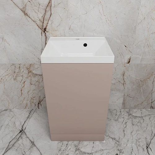 Тумба под раковину Style Line МОНО 50 см ЛС-00002453 напольная, санд пудровый Тумба под раковину Style Line МОНО 50 см ЛС-00002453 напольная, санд пудровый