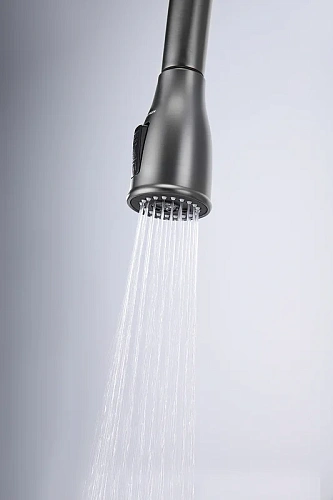 Смеситель для кухни Paulmark Lange вороненая сталь La214212-GM Смеситель для кухни Paulmark Lange вороненая сталь La214212-GM