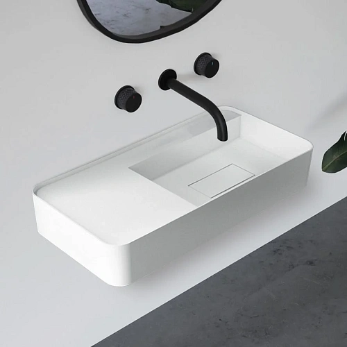 Раковина ABBER Stein AS2627-1.2 подвесная, белая матовая Раковина ABBER Stein AS2627-1.2 подвесная, белая матовая