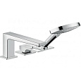 Смеситель на борт ванны Hansgrohe Metropol на 3 отверстия, с рукояткой-петлей 74551000, хром Смеситель на борт ванны Hansgrohe Metropol на 3 отверстия, с рукояткой-петлей 74551000, хром